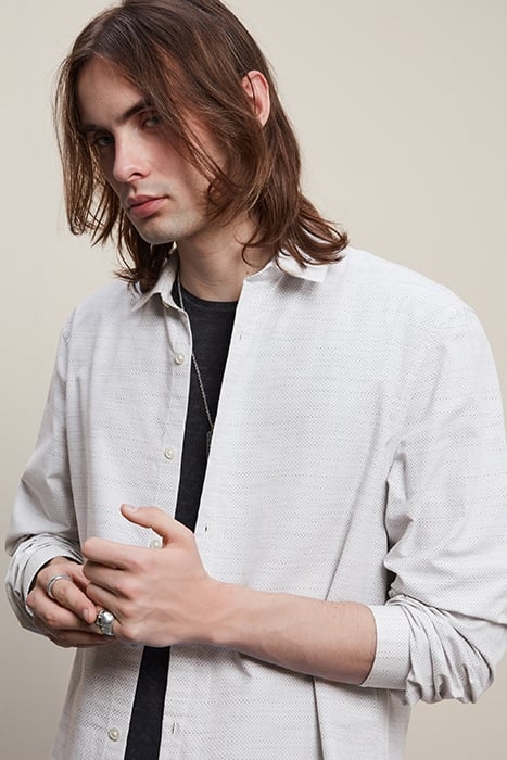 STRAIGHT BOTTOM HEM SHIRT WITH REGULAR C WHITE 2