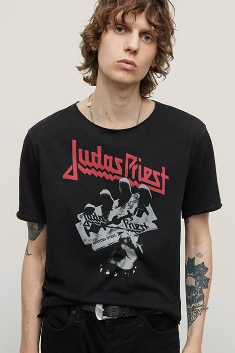SS RAW EDGE TEE VINTAGE WASH - JUDAS PRI BLACK 1