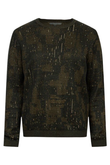 PATCHIN REGULAR FIT LS CREWNECK WITH PAT SEAWEED 2