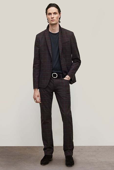 J701 - REGULAR FIT - PLAID MERLOT 1