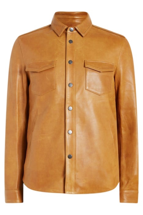 SHIRT JACKET WITH BALL CHAIN BURNT CLAY 1