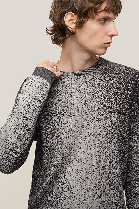 TYRRELL REGULAR FIT LS CREWNECK WITH DOU BLACK 2