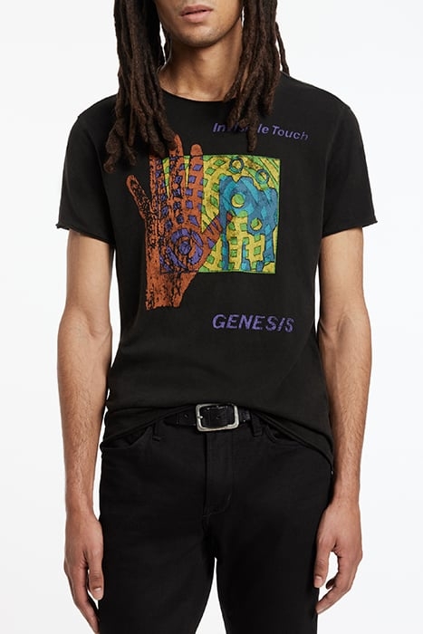 SS RAW EDGE TEE VINTAGE WASH - GENESIS I BLACK 1