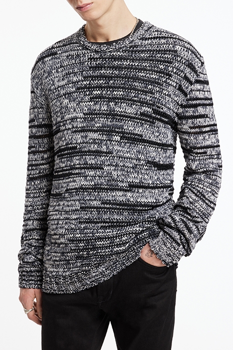 PINAL EASY FIT LONG SLV CREWNECK WITH MU BLACK 1