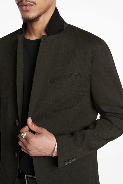 SLIM FIT NOTCH LAPEL JACKET WITH UNLINED KELP 3