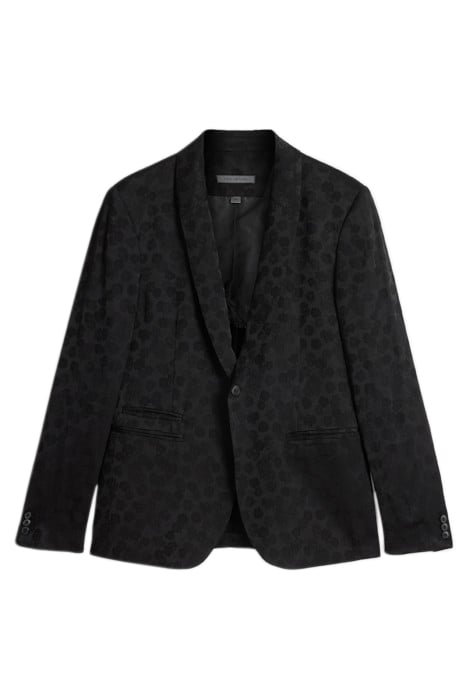 SLIM FIT SHAWL LAPEL JACKET WITH DOUBLE BLACK 2