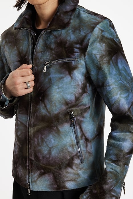 DOUBLE ZIP FRONT JACKET WITH MULTI ZIP P FROST BLUE 3