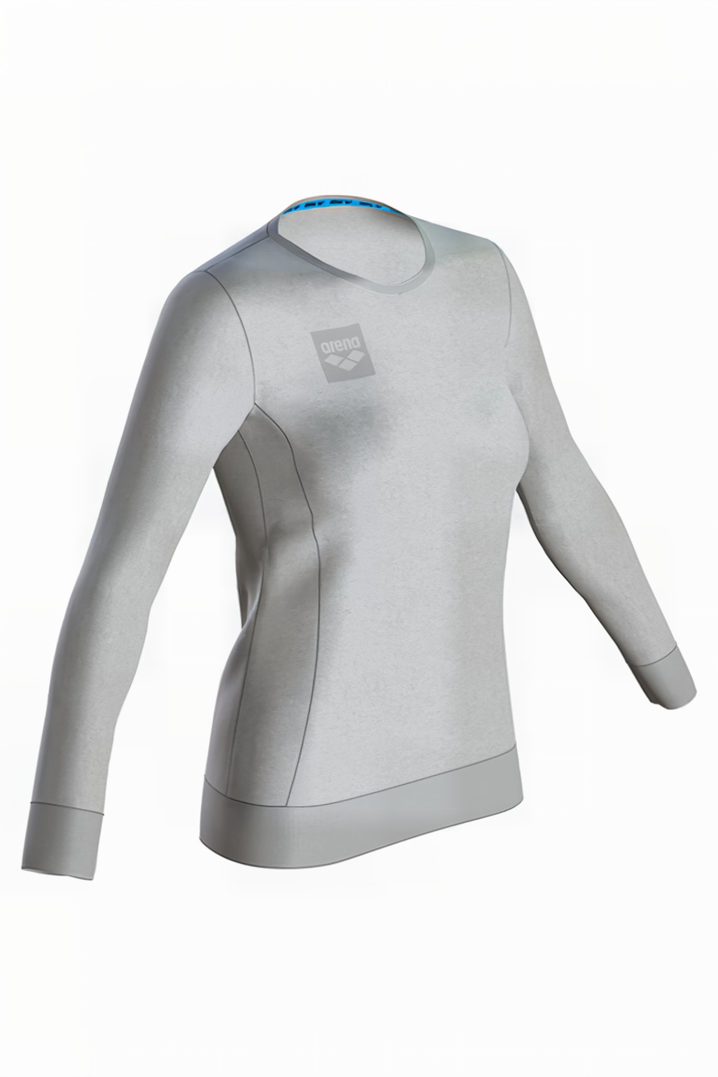 W ESSENTIAL CREW SWEAT MEDIUM GREY MELANGE 3