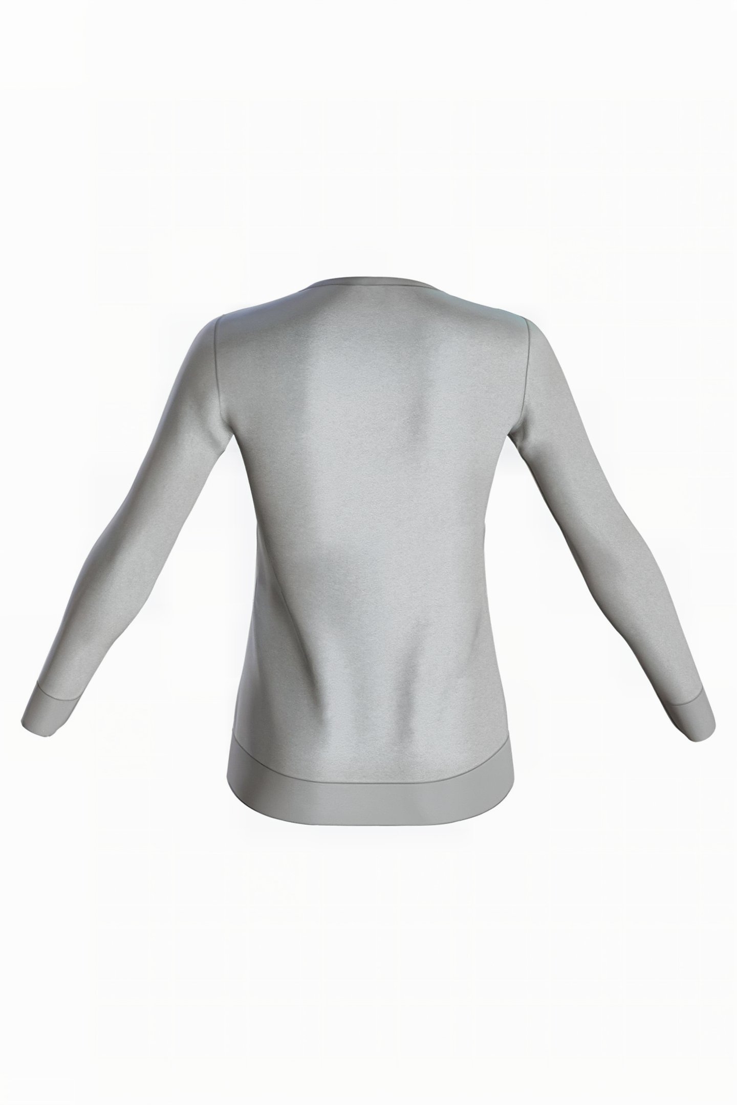 W ESSENTIAL CREW SWEAT MEDIUM GREY MELANGE 2