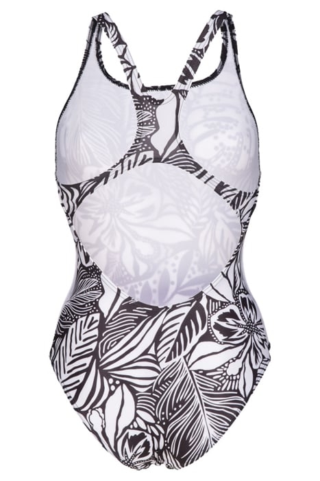 WOMEN'S SWIMSUIT SWIM PRO BACK ALLOVER BLACK MULTI 5