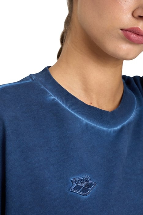 WOMEN'S ARENA ICONS OVERSIZE CREW NAVY DELAVE-NAVY-WHITE 8