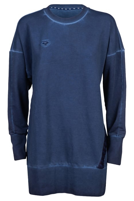 WOMEN'S ARENA ICONS OVERSIZE CREW NAVY DELAVE-NAVY-WHITE 4