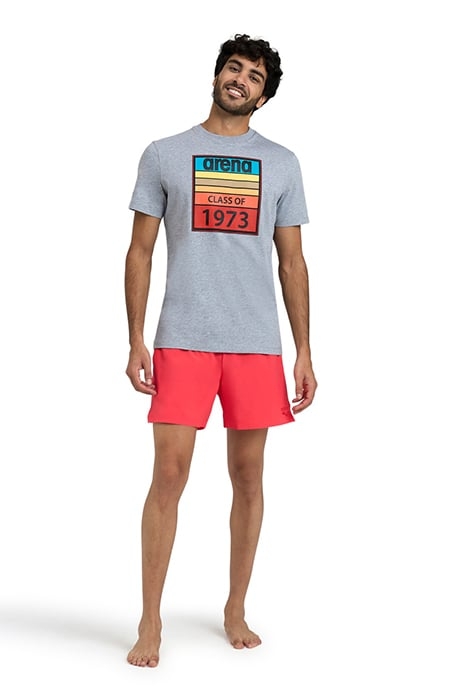 MEN'S ARENA EVO BEACH SHORT SOLID FLUO RED 3