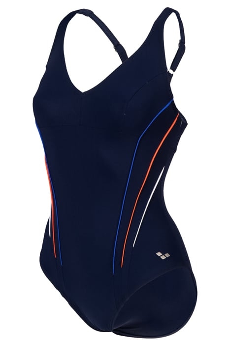 WOMEN'S BODYLIFT SWIMSUIT MARINA EYE BAC NAVY-BRIGHT BLUE-PE 6