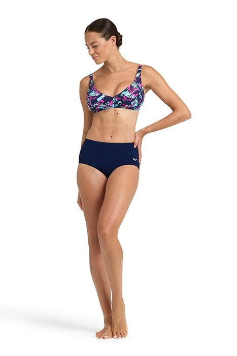 WOMEN'S BODYLIFT SWIMSUIT FRANCY TWO PI NAVY-FREAK ROSE MULT 3