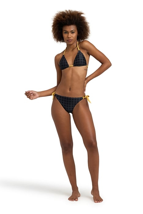 WOMEN'S ARENA 50TH BIKINI TRIANGLE BLACK MULTI-GOLD 3