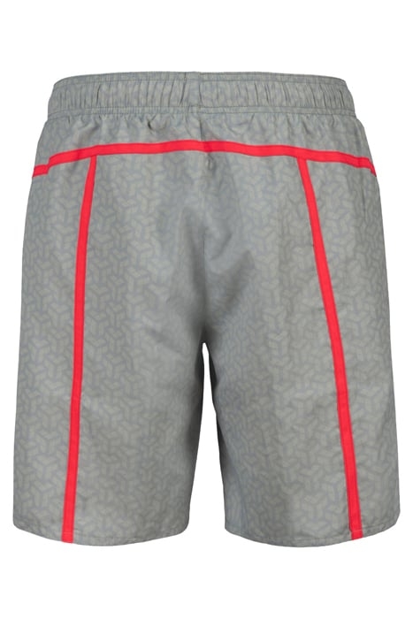 MEN'S ARENA PRO_FILE BEACH BERMUDA PRINT JADE-FLUO RED 5