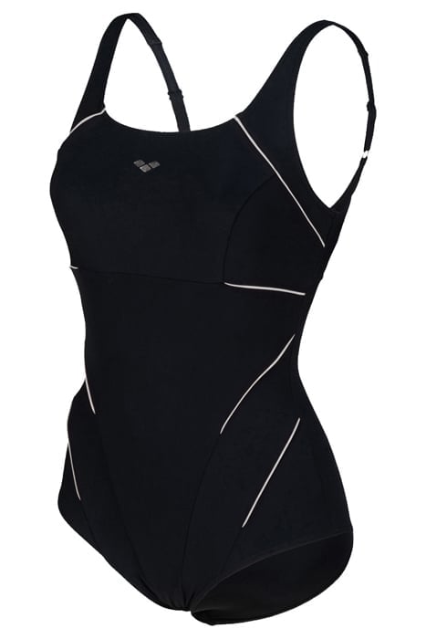 W JEWEL ONE PIECE LOW C CUP R BLACK-WHITE 6