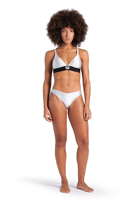 WOMEN'S ARENA BICOLORE ELASTIC TRIANGLE SILVER 3