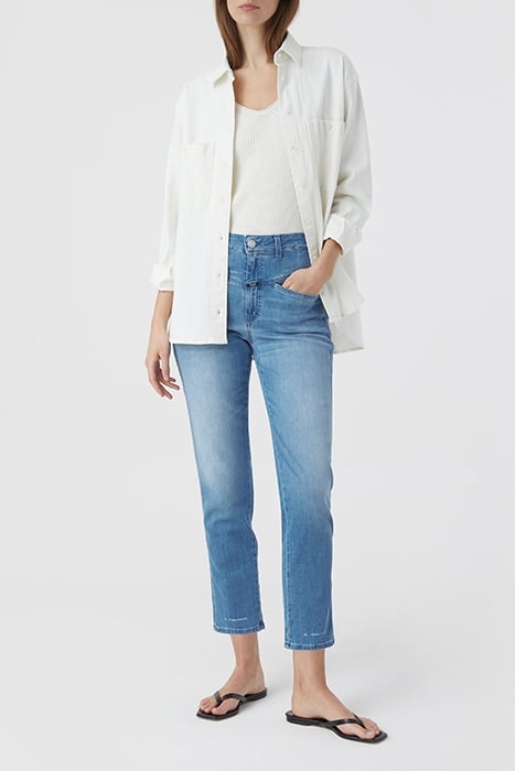 PEDAL PUSHER JEANS MID BLUE 3