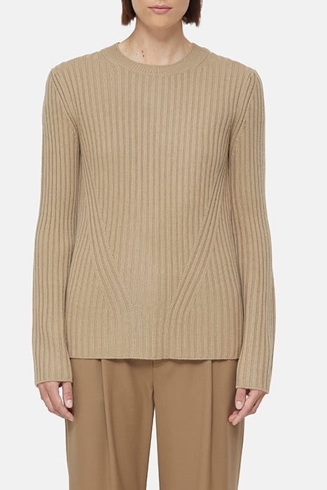 CREW NECK LONG SLEEVE BROWN SUGAR 1