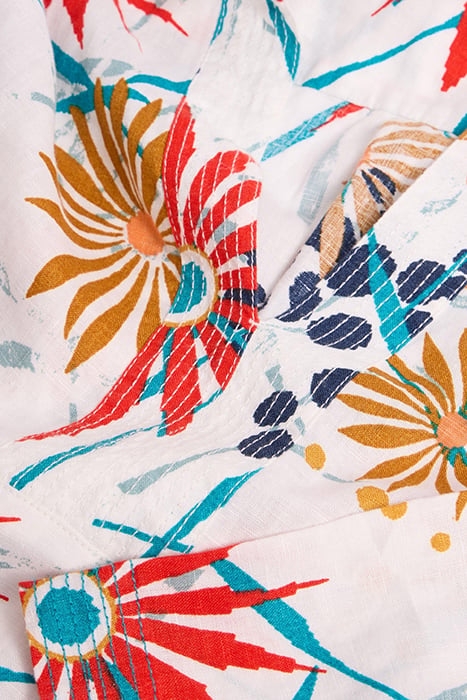 BLAIRE LINEN TUNIC IVORY PRINTED 4