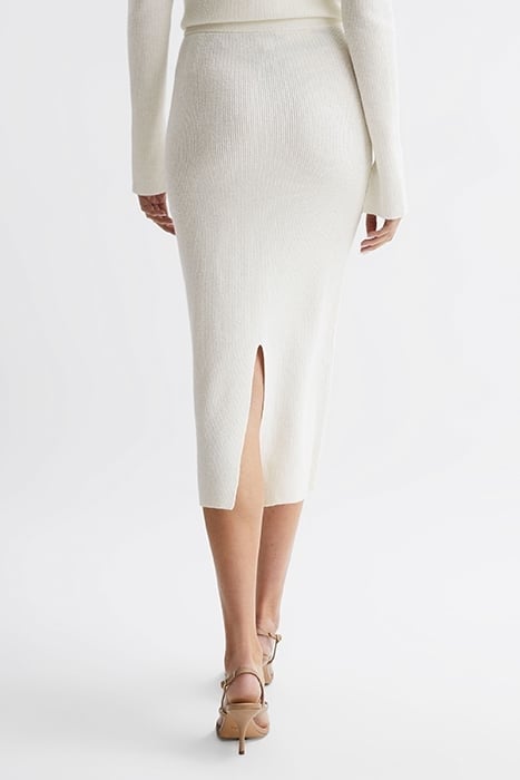 FERN-KNITTED SKIRT CREAM 2