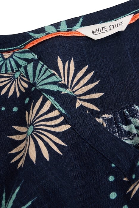 LYDIA SHIFT DRE NAVY PRINTED 4