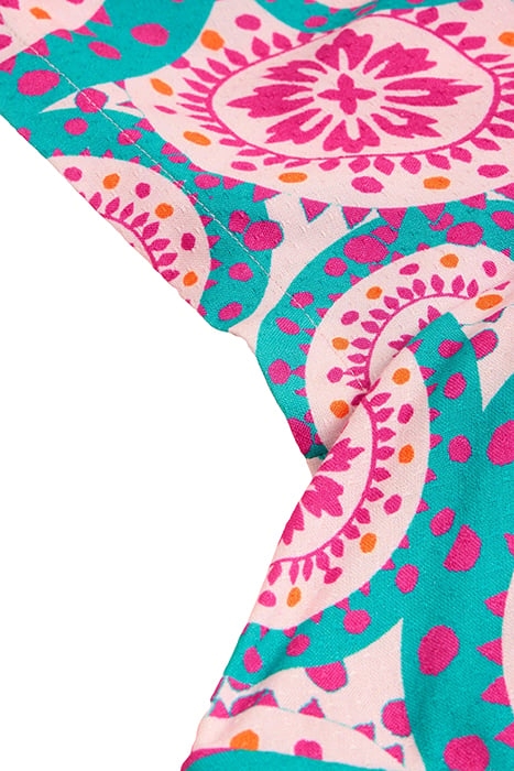 LUCY ECO VERO MINI DRESS PINK PRINTED 4