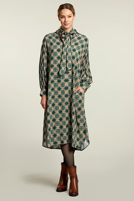 MULTI FANTASY BALLOON SLEEVES DRESS 1