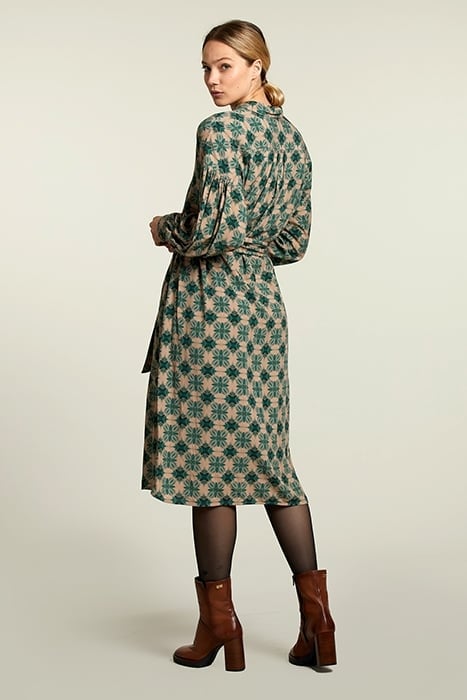 MULTI FANTASY BALLOON SLEEVES DRESS 2