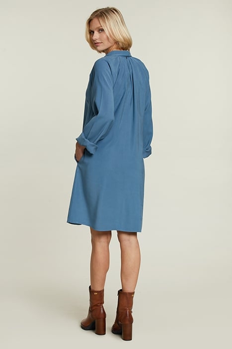 BLUE UNI DRESS WITH BUTTONS 2