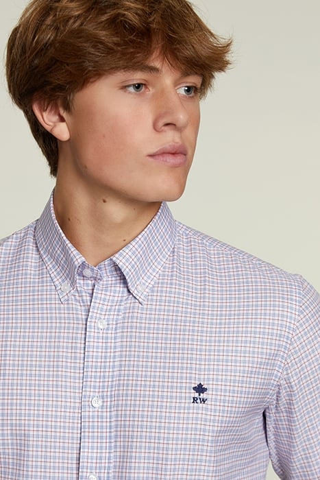 CUSTOM FIT CHECKED SHIRT MULTI 4