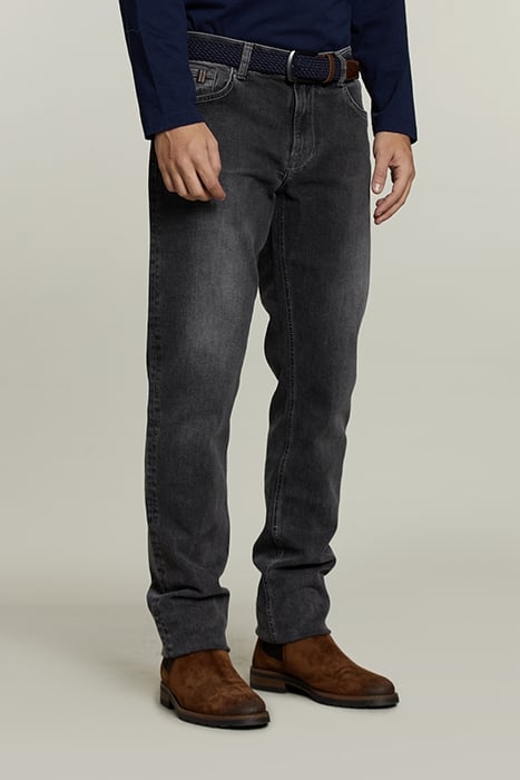 TIGHT FIT 5-POCKET JEANS GREY 4