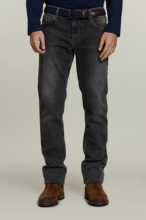 TIGHT FIT 5-POCKET JEANS GREY 1