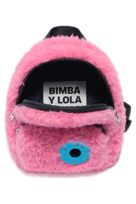 XS PINK FUR BACKPACK 3