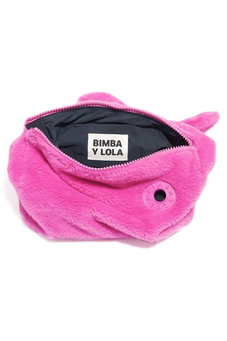 L PINK FUR HOBO BAG 3