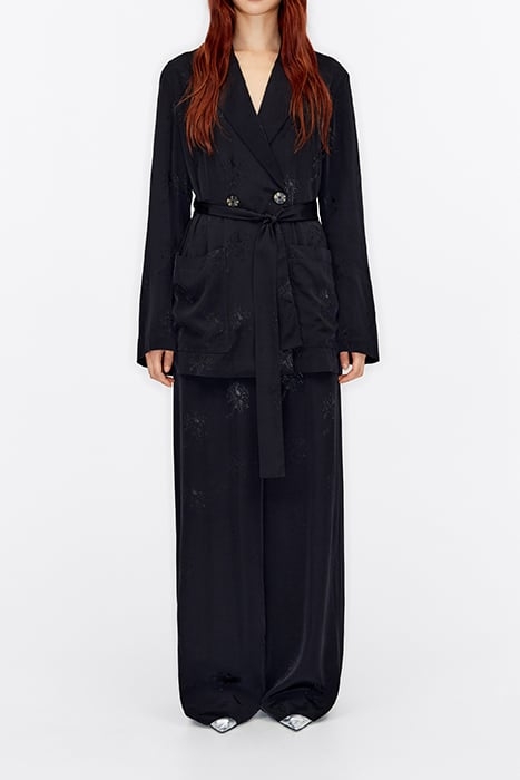 BLACK FLUID JACQUARD BLAZER 1