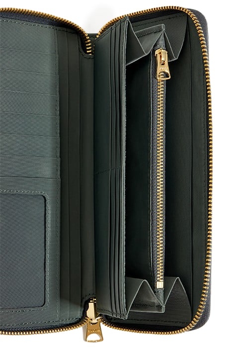 GREEN-GRAY HORIZONTAL WALLET 3