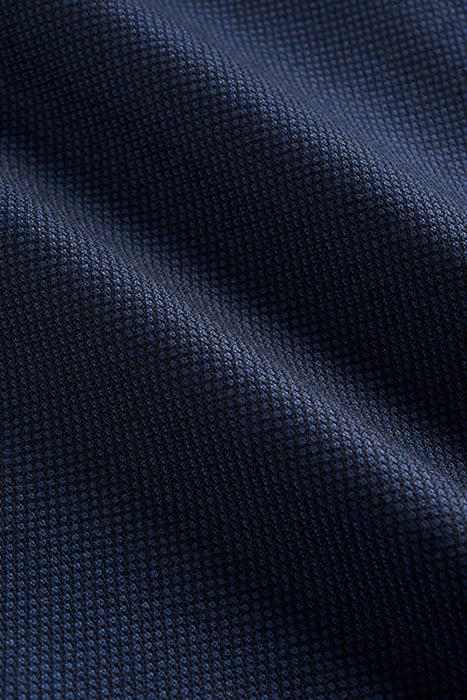 BLUE BIRD'S EYE SLIM LEG STRAIGHT TROUSERS 8