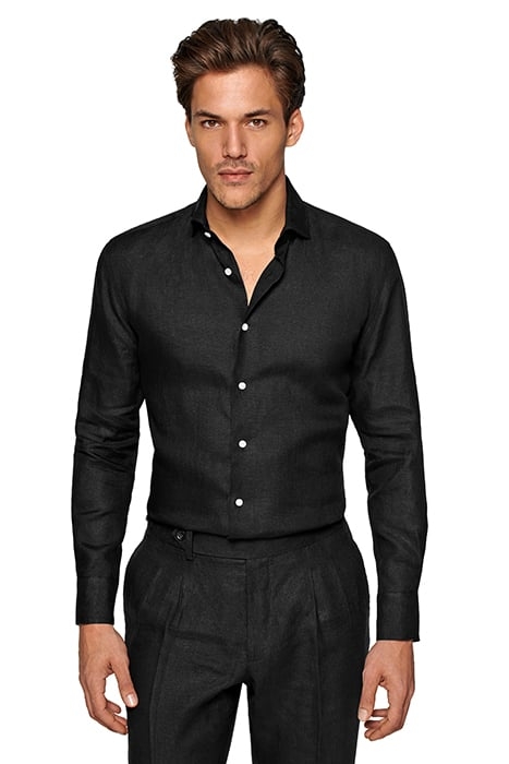 BLACK SLIM FIT SHIRT 1
