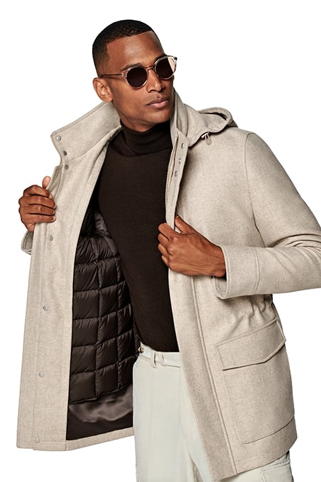 LIGHT BROWN PADDED PARKA 5