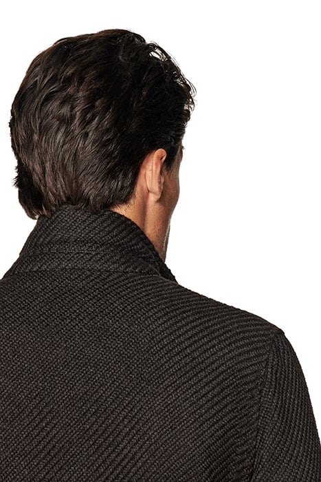 DARK BROWN RELAXED FIT SHIRT-JACKET 8