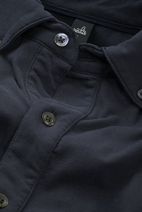 FLEMING | JERSEY BUTTON-DOWN SHIRT DARK NAVY 2