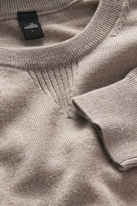 MASON | CASHFEEL CREWNECK PULLOVER SAND MELANGE 2