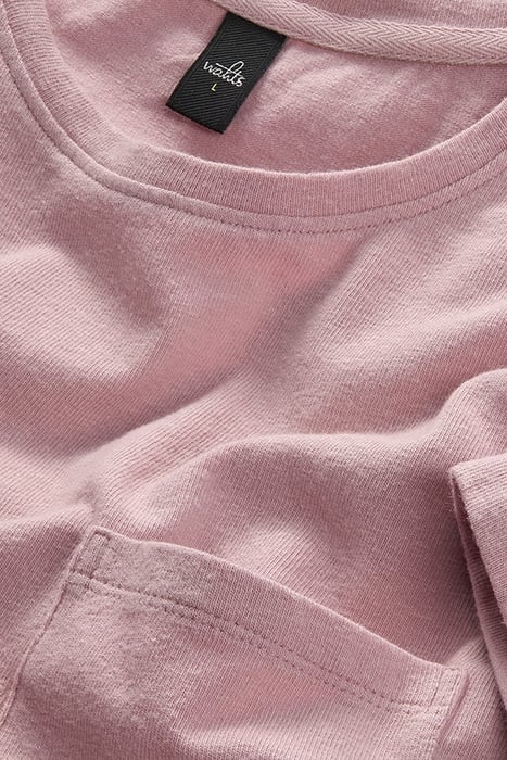 PARKER | STRETCH LINEN T-SHIRT SILVER PINK 2