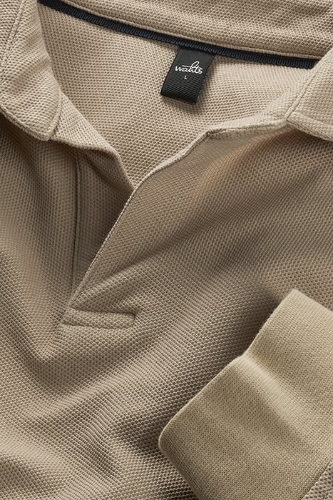CLINE | TECH STRETCH POLO NEUTRAL SAND 2