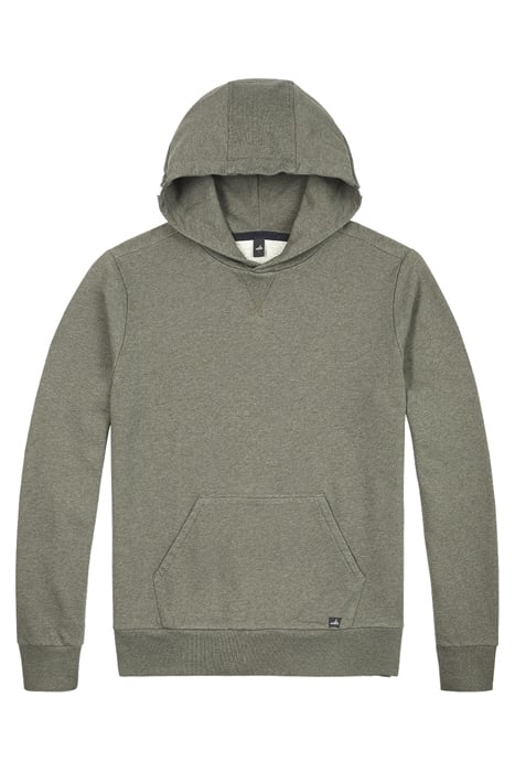 VANCE-BAND | HOODED SWEATSHIRT ARMY GREEN MELANGE 1