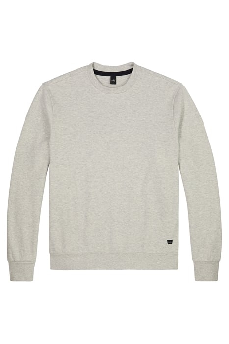 CAMPBELL | DOUBLE FACE PIQUÉ SWEATER TAVERTINE MELANGE 1