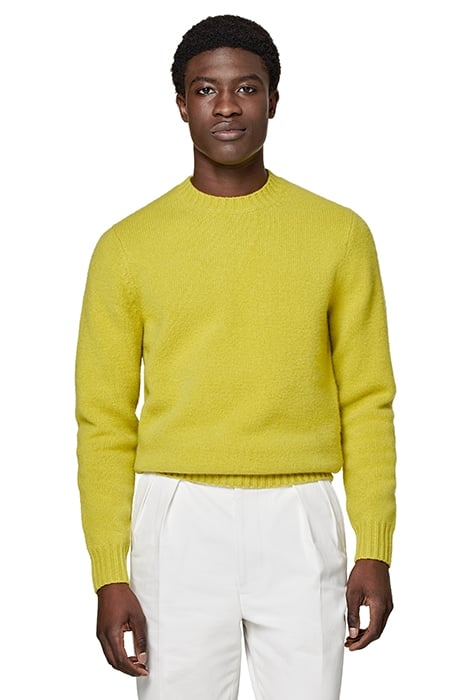 YELLOW MERINO CREWNECK 1